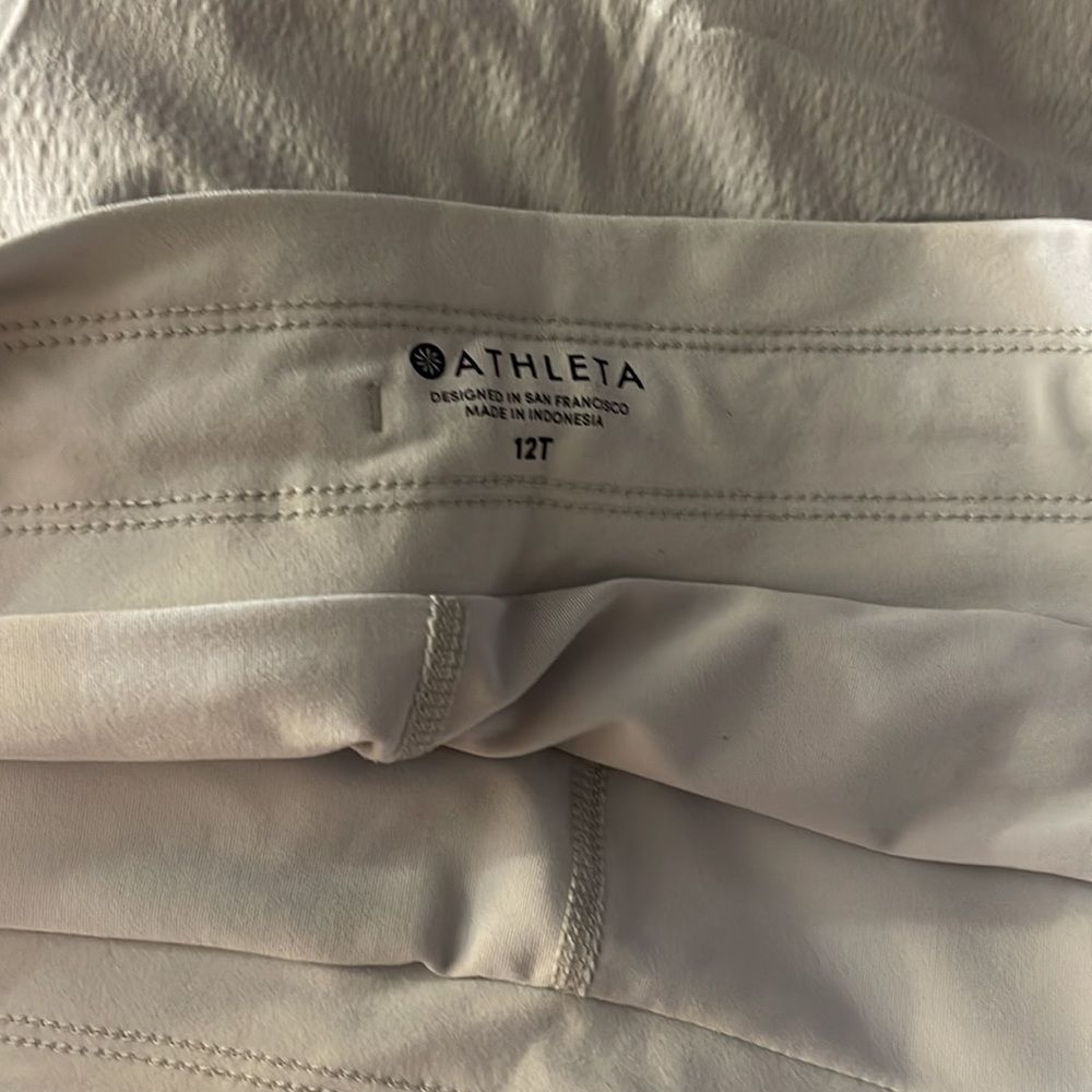 Athleta Trekkie North Skort Skirt Galactic Gray 12T Tall - Picture 4 of 6